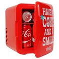 thumbnail image 1 of Coca-Cola 4L Cooler/Warmer, 6 Can Portable Mini Fridge for Travel, Home, Dorm, Red, 1 of 8