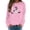 Pink, variant on Crewneck Sweatshirt for Women Ghost Black Cat Graphic Long Sleeve Pullover Cutecore Streetwear Halloween Top Fall Spring Outfits Beige L