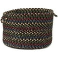 thumbnail image 2 of MN77A014X010 Midnight - Deep Forest 14"x14"x10" Basket, 55% Polypropylene/35% Nylon/10% Wool - Round., 2 of 2