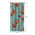 thumbnail image 5 of Pioneer Flower Floral Print Pattern Shower Curtain 36"x72" ,Bathroom Decorative Shower Curtains Set with 12 Hooks,Modern Waterproof Washable Shower Curtain, 5 of 6