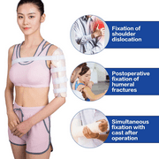 Humeral Shaft Fracture Splint Lightweight and Breathable Humeral Fracture Brace for Upper Arm, Shoulder, Left / Right Arm, Long-Bone Humerus Fracture for Men and Women(Medium)