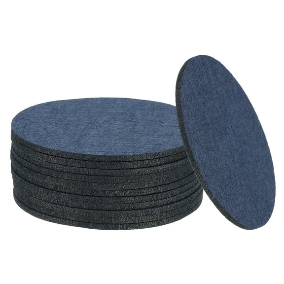 Felt Drink Coasters, 3.5 Inch Coffee Cup Coasters Protect Furniture and Table from Home Bar Use Navy Blue
