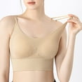 thumbnail image 6 of Elainilye Fashion No Underwire Bras For Women Traceless Yoga Sports Bra Back Support Bra Sleep Bra Wirefree Underwear Bra,Beige, 6 of 8