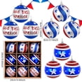 thumbnail image 2 of Red White Blue Decorative Balls Set Independence Day Hanging Tree Ornaments for Christmas Tree Wreath Garland Home Party Decor Holiday Decoration Supplies for Memorial, 2 of 5