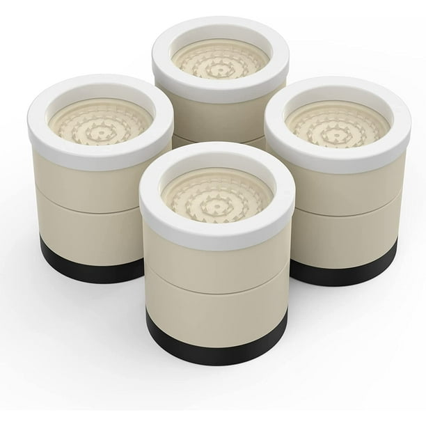 SEISSO 4 Pack Large Adjustable Furniture Risers Bed Risers Sofa Risers