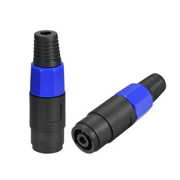 SpeakOns Speaker Female Adapter Connectors,4 Pole Speaker Plug Twist Lock,Speakons Compatible 2pcs