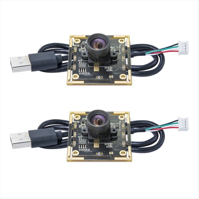 Módulo de Cámara OV9732 de 2 Piezas, 1 MP, 1280 X 720, 30 Fps, Controlador USB Gratuito, Enfoque Manual con Cable de 1 Metro para WinXP/7/8/10