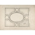 thumbnail image 3 of Charles Monblond 18x14 Black Modern Framed Museum Art Print Titled - Design for Ceiling (19th Century), 3 of 5