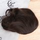 thumbnail image 2 of EeaseMX Peluca artificial de flequillo largo y rizado, fibra de alta temperatura, para mujer (marrón y negro), 2 of 8