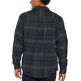thumbnail image 3 of Orvis Heavyweight Double Brushed Flannel Button Down Shirt with Hand Warmer Pockets (Black and Gray), 3 of 6