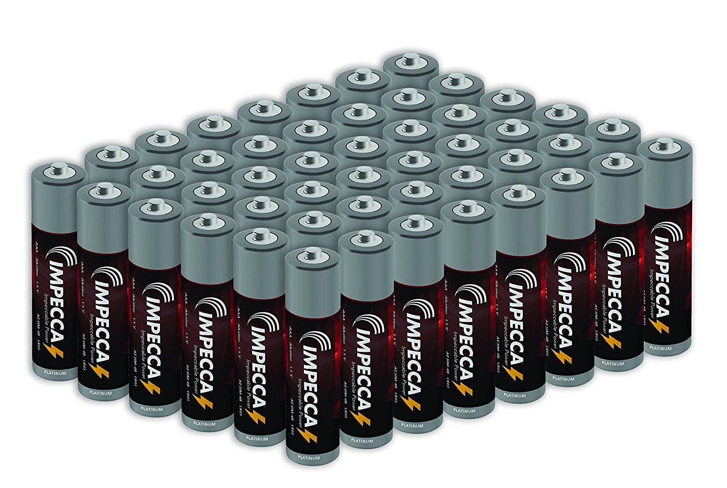 IMPECCA AA Batteries 16 Pack Alkaline High Performance and Leak Resistant AA Battery Long Lasting LR6 Platinum Series