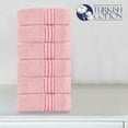 thumbnail image 3 of Mocassi Turkish Cotton Washcloth Set, 6-Pack, 13" x 13", Highly Absorbent - Soft Bathroom Towels, Dusty Rose, 3 of 5
