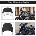 thumbnail image 3 of Parabrisas universal para motocicleta Bobber Cafe Racer Chopper Cruiser 5 a 7 pulgadas JM, 3 of 5
