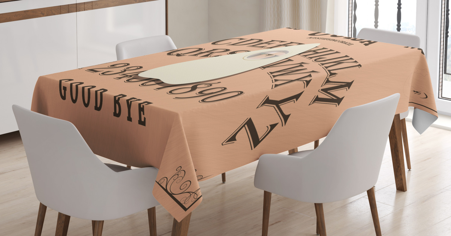 Peach Ivory and Brown Twin Size Playing Ouija with Magnifying Glass on Scribbled Letters Background Ambesonne Ouija Board Flat Sheet Soft Comfortable Top Sheet Decorative Bedding 1 Piece