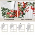 thumbnail image 5 of Cardinal Bird Swag Curtains for Kitchen/Bedroom/Living Room, Winter Poinsettia Berry Pine Cones Floral Scalloped Curtains 63 Inch Long, Window Swag Topper Curtains Valances 2 Panels Set 36"x63", 5 of 8