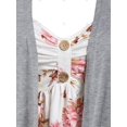 thumbnail image 3 of Talla grande TwinSet Twinset Impresión floral Irregular Tee Rosegal  Mangas largas de talla grande, 3 of 5