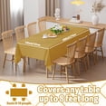 thumbnail image 3 of Plastic Tablecloths, 12 Pack Disposable Table Covers Rectangle Party Table Cloth 54" x 108", Gold, 3 of 6