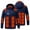Navy#6, variant on hoksml Men's Big Tall USB Heated Jacket with Removable Hood 29 Zone Heating 4 Temperature Controls Electric Rechargeable Battery Heating Coat