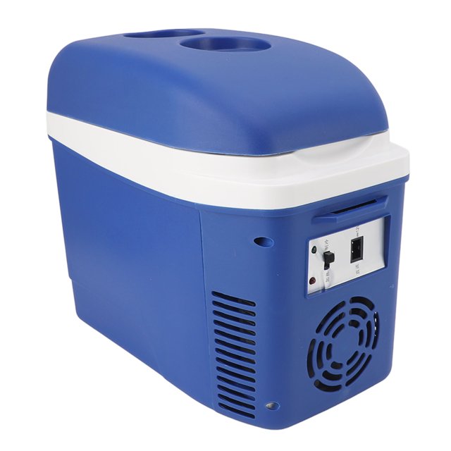 7L Electric Cooler Cooling and Heating Dual Use, Car Refrigerator with Lighter, Mini Fridge with Convenient Backpack Strap for Camping Travel & Picnics