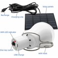 thumbnail image 2 of Bombilla LED portátil con energía solar, luz solar con panel solar para jardín, patio, interior, exterior, senderismo, camping, tienda de campaña, iluminación de pesca, 2 of 5