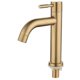 thumbnail image 1 of Grifo monomando para baño, construcción de latón macizo, fácil instalación, salida de agua fría y caliente, acabado dorado cepillado para lavabo de tocador (acabado resistente a la decoloración), 1 of 5