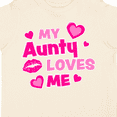 thumbnail image 4 of Inktastic My Aunty Loves Me with Hearts and Kiss Boys or Girls Toddler T-Shirt, 4 of 5