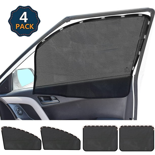 Parasoles Para Ventana De Coche, 4 Uds., Protección Solar, Parasol Para Ventana Delantera/Trasera, Cortina Magnética Para Coche, Bloqueador De Sol Muyoka Hogar