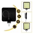 thumbnail image 4 of Par Faros Cuadrado 48w 4x4 Mini Auxiliar Coche Jeep Moto, 4 of 8