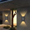 thumbnail image 1 of Luces solares para exteriores: control inteligente de luz, luces solares IP65, luces de seguridad para pared, cerca, jardín, patio o puerta principal., 1 of 7