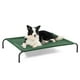 thumbnail image 1 of Cama para perros, grande, elevada, con refrigeración exterior, verde, 1 of 7