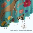 thumbnail image 6 of BoxerDog and Pioneer Flower Shower Curtain 36"x72" ,Bathroom Decorative Shower Curtains Set with 12 Hooks,Modern Waterproof Washable Shower Curtain, 6 of 6