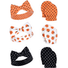 Hudson Baby Unisex Cotton Headband and Scratch Mitten Set