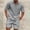 Gray, variant on Men's 2 Piece Waffle Knit Outfit Half Zip Polo Shirt and Shorts Textured Summer Set for Guys Who Love Laid-Back Style Black S