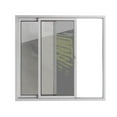 thumbnail image 4 of Patio Exterior Metal-Plastic Sliding Doors / Patio 8166 White Silk 64" x 80" Right active door / Tempered Clear Glass Bypass Door, 4 of 7