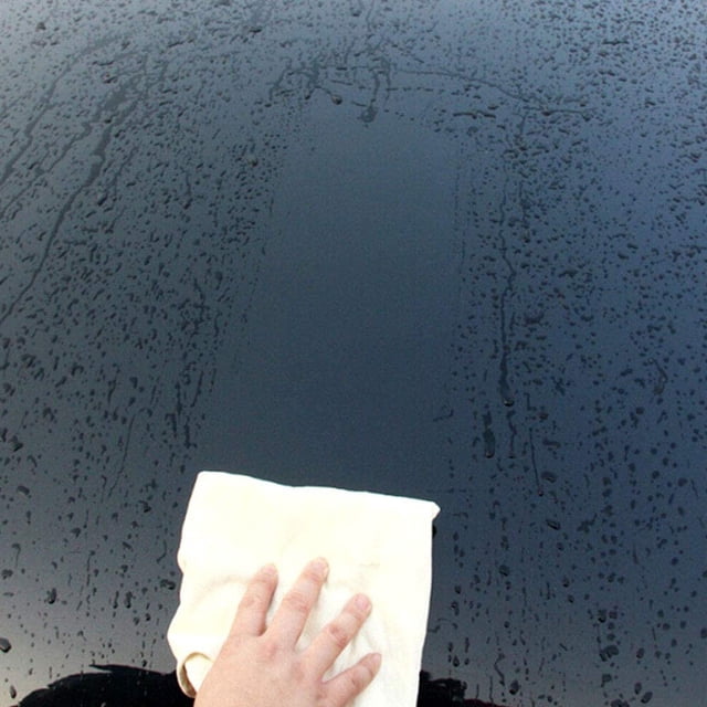 Car Chamois Drying Towel Natural Chamois Cloth For Car Super Absorbent Cleaning Cloth For Car Motorcycle Kitchen Bathroom