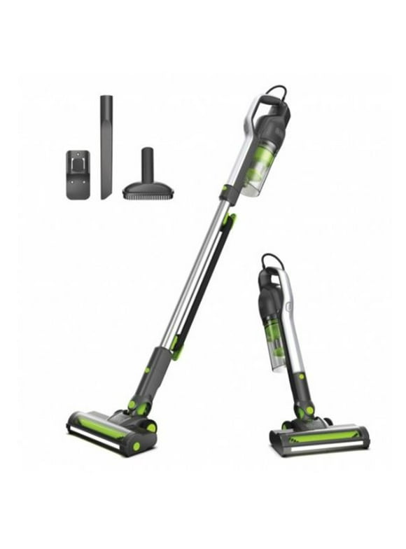 Black and Decker Stick Vacuum Cleaner with HEPA Filter, Gray and Green