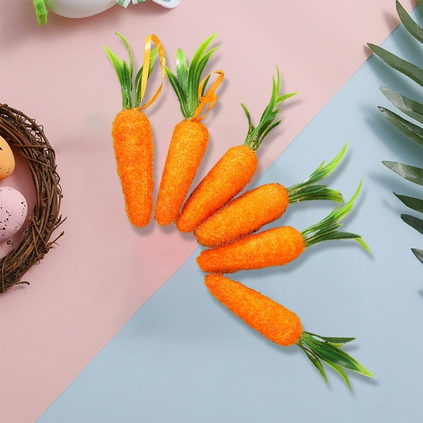 Amosfun Lot De 20 Mini Carottes Artificielles Réalistes En