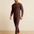 thumbnail image 6 of IMENGL Pajamas for Women Robes Fleece Two Piece Set Including Top and Pants Soft Nightgowns & Sleepshirts Women's Sleepwear,Brown, 6 of 7