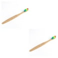 thumbnail image 4 of Wisewang Natural Bamboo Toothbrush Whitening Bamboo Toothbrushes Soft Colorful 1pcs 2Set, 4 of 6