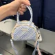 thumbnail image 2 of Bolsos de mano a cuadros azules MBTI para mujer, pequeños y bonitos bolsos de hombro con lazo, diseño de moda, estilo Harajuku, estilo literario Kawaii, monedero para mujer, 2 of 5