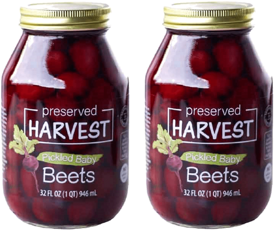 Preserved Harvest Pickled Baby Beets, 32 oz. Quart Jars, 2Pack