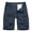 Dark Blue, variant on WREESH Men's Cargo Shorts Outdoor Workout Shorts Hiking Shorts Casual Solid Zipper Button Pockets Elastic Waist Cargo Short Pants Black