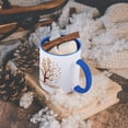 thumbnail image 5 of 3dRose, Fall Tree with Leaves, 11oz Two-Tone Blue Mug, 5 of 7
