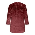 thumbnail image 5 of HomeGardon 3/4 Length Sleeve Womens Tops,Womens Shirts Women's Round Neck Cover Casual Printed Fashion Top,S-XXL, 5 of 7