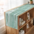 thumbnail image 6 of Table Runners 70 Inches Long Dress Scarves, Green Abstract Farmhouse Coffee/Dining/Kitchen Table Decor, Holiday Table Runner, Vintage Geometric Gradient Oil Painting Modern 13x70 Inch, 6 of 9