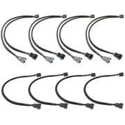 CESFONJER 4 Pack PWM Fan Cable 1 to 2 Converter, PWM Splitter Cable Y Splitter, 4 Pack 4 Pin PWM Fan Extension Cable