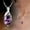 multicolor, variant on WQJNWEQ Valentines Day Gifts Jewelry Fashion Purple Crystal Ladies Necklace Angel Tears Pendant Feminine Holiday on Sale