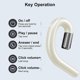 thumbnail image 4 of Auriculares inalámbricos Bluetooth con gancho para la oreja con micrófono brillar Hogar, 4 of 5