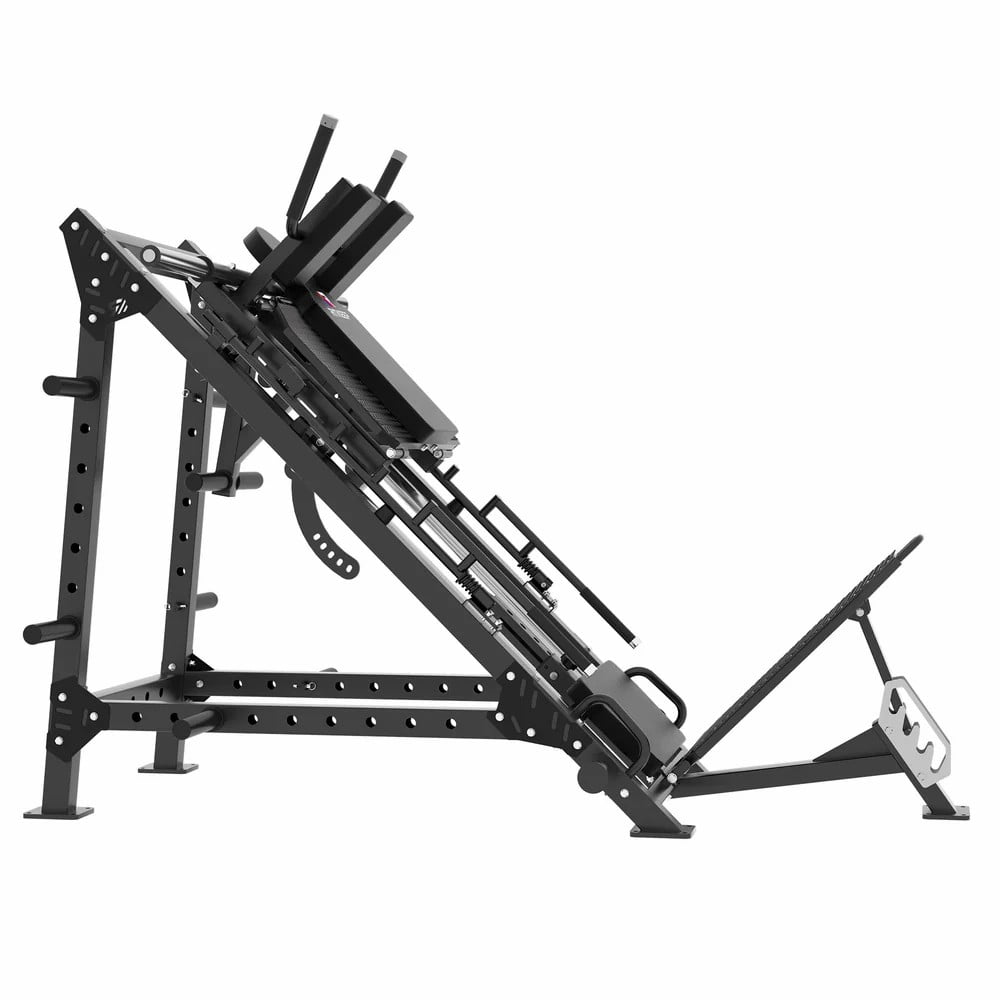 Ritkeep Leg Press Hack Squat Machine, Adjustable Leg Press Machine for Home Workout, Professional Hack Squat Machine with Weight Storage Posts