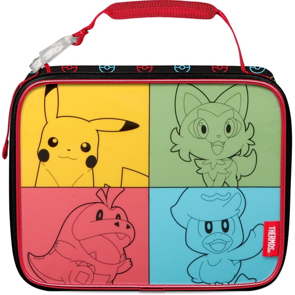 Thermos K225032006ST Kids Pokemon Insulated Soft Lunch Bag, 9.5 X 3.75 X 7.5, Multicolor